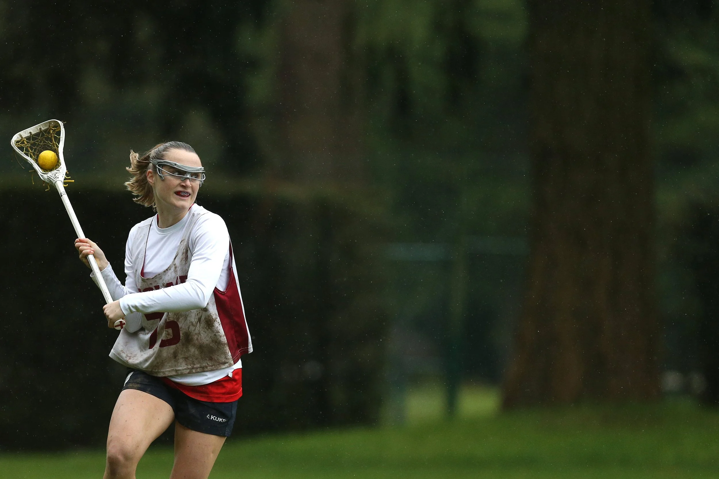 United Kingdom, Ascot 4 May 2024:

Players from England Lacrosse team take part in a training weekend at the Heathfield School in Ascot.