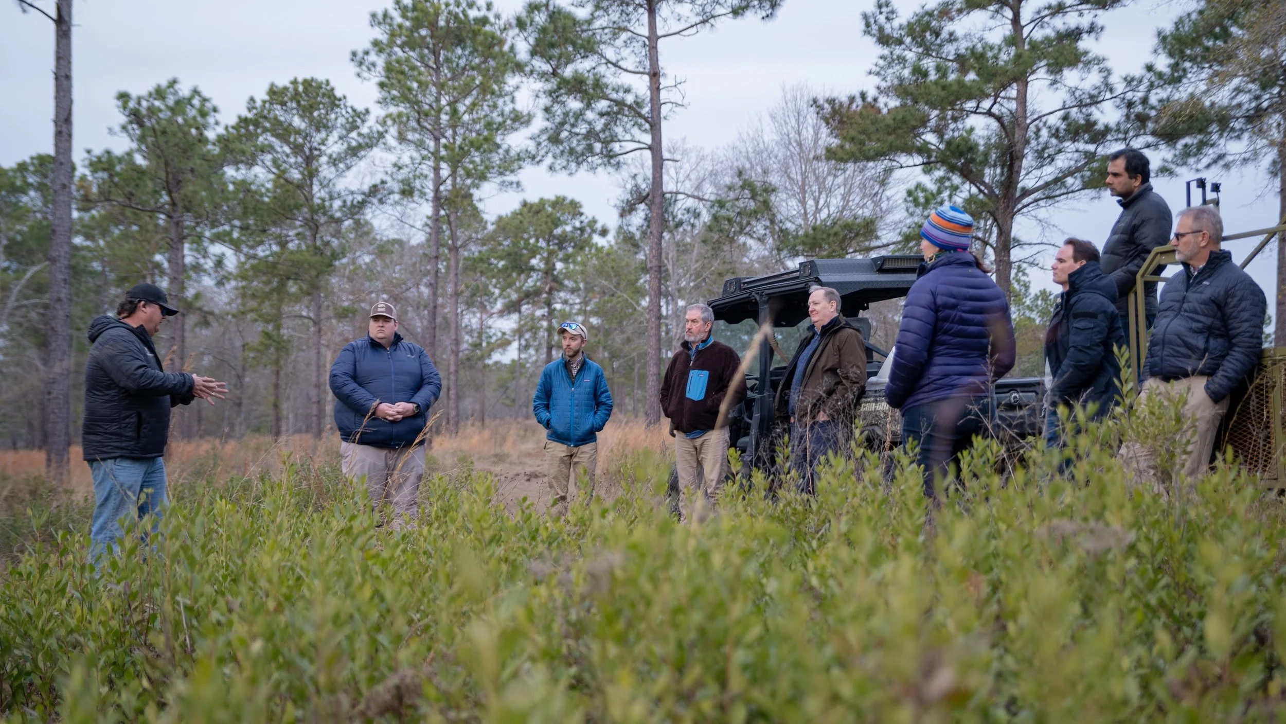 Chuck speaking In GA Forest