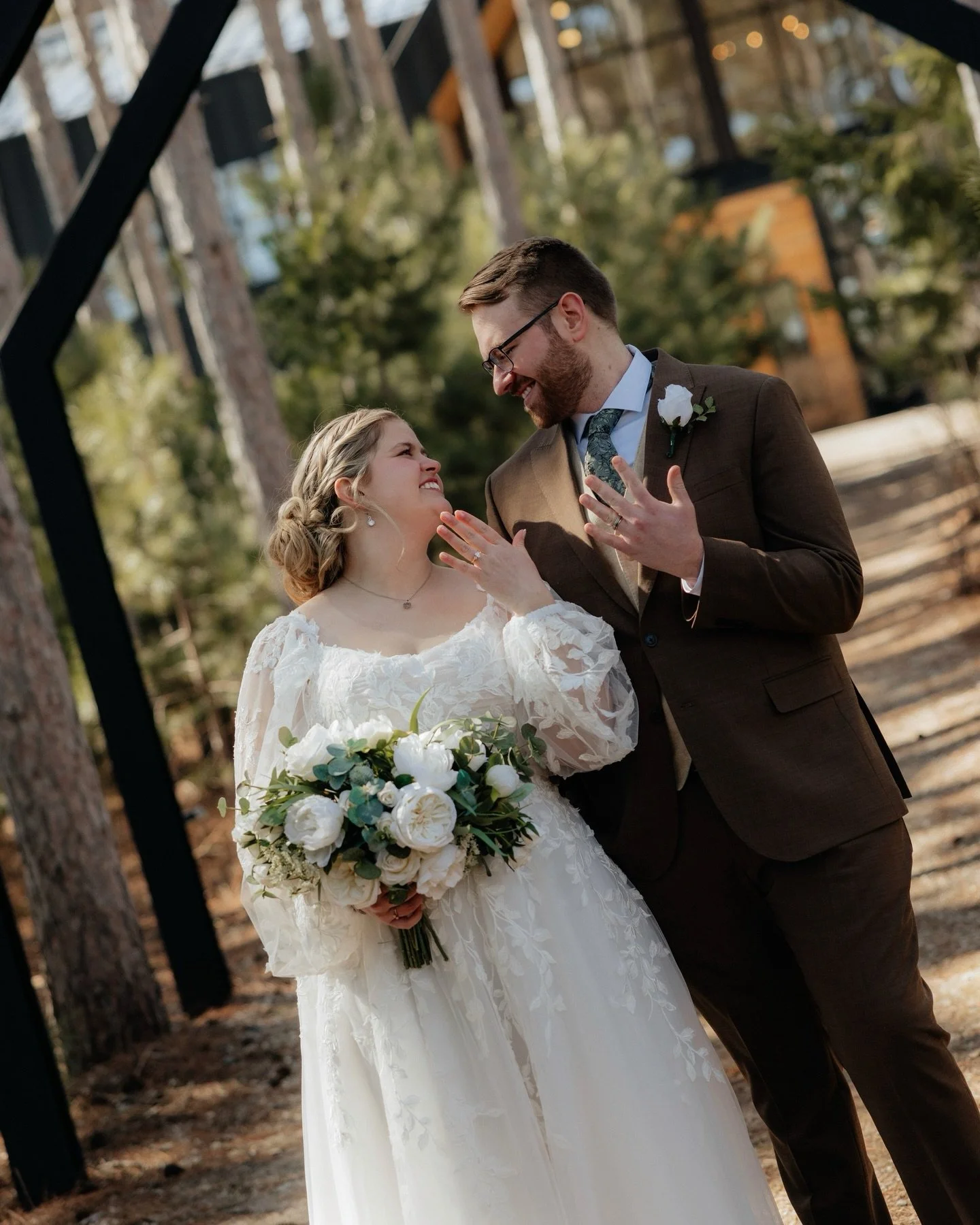 The most magical day celebrating Mr. &amp; Mrs Sommars 🤍

Venue: @pinewood.mn 
Photo: @ali.as.photography22 
Coordination: @honeyhill_weddings 
Florist: @sbblooms 
Dress: @flutterbridalco 
Suit: @menswearhouse 
Hair &amp; Makeup: @saloncityofficial 
