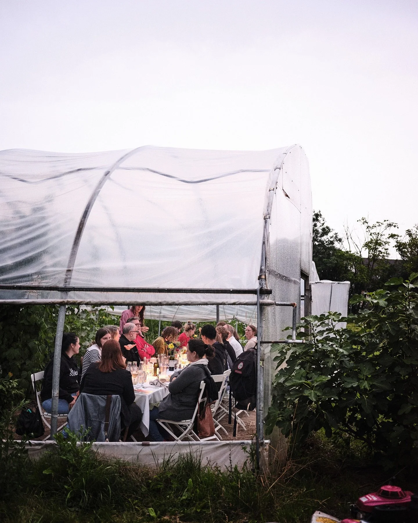 Das war Harvest &amp; Feast Vol. 3!
Heimelig und verregnet &ndash; aber wir haben uns nicht vom Wetter abhalten lassen. Unter dem Dach und im warmen Folientunnel wurde es richtig gem&uuml;tlich: 8 vegetarische G&auml;nge serviert auf besonderer Keram