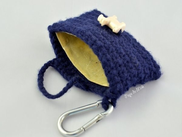 How to crochet a drawstring bag key chain || Amplop Lebaran - YouTube