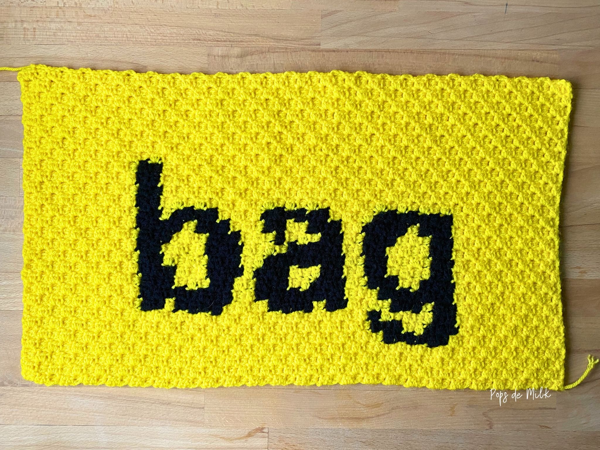 Minimalist Crochet Bag Small Mustard Yellow
