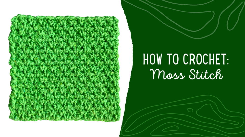 How to Crochet Moss Stitch Video Tutorial — Pops de Milk - Fun and ...