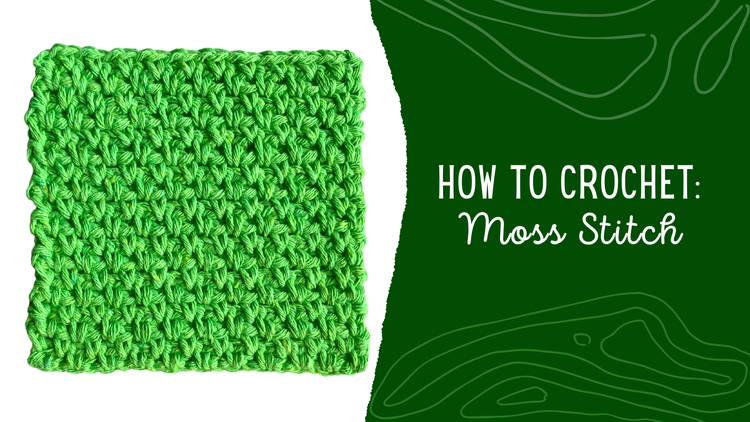 How to Crochet Moss Stitch Video Tutorial — Pops de Milk - Fun and ...