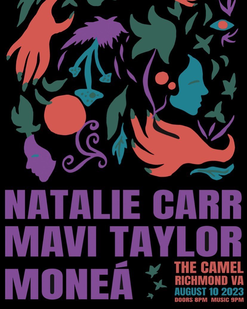 Join us this Thursday, Aug 10th, at @thecamelrva for an incredible celebration of music and community! 🎶✨ Experience music by our talented mentors @mavi_taylor @moneaofthemoon featured guest @nataliecarrmusic and @milesisbae on the 1s and 2s! Enjoy 