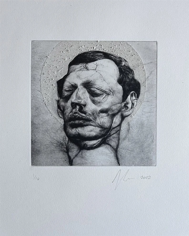 'Aipe to Angel I' | Photogravure Etching with Diamond Dust | 2022