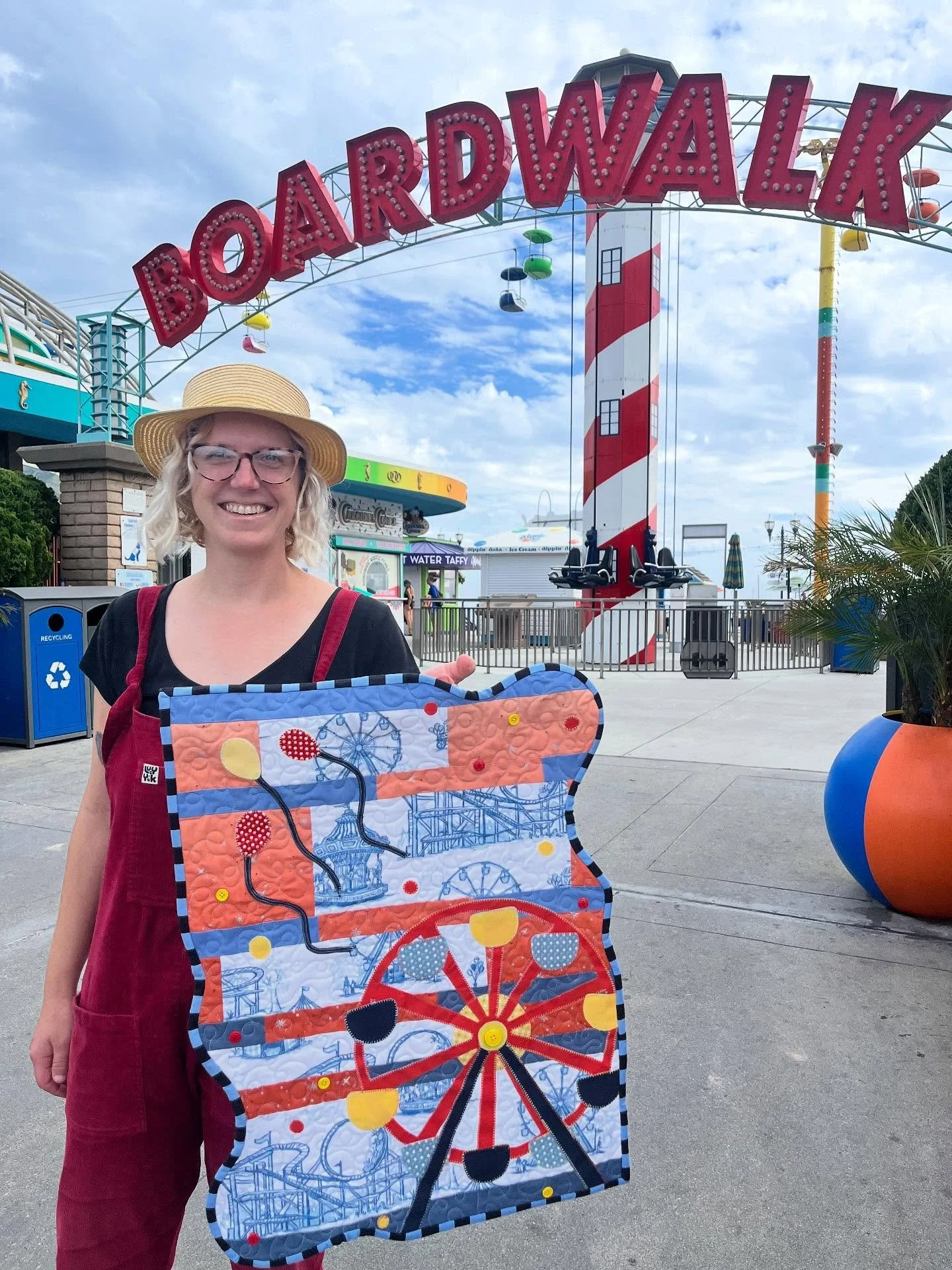 This Sunday 9/28, come check out my new art quilt at the Santa Cruz Art League Preview Exhibit for Open Studios 2025. It&rsquo;s all about the good old fun times we have here in the summer in Santa Cruz. And it&rsquo;s a part of a series that I will 