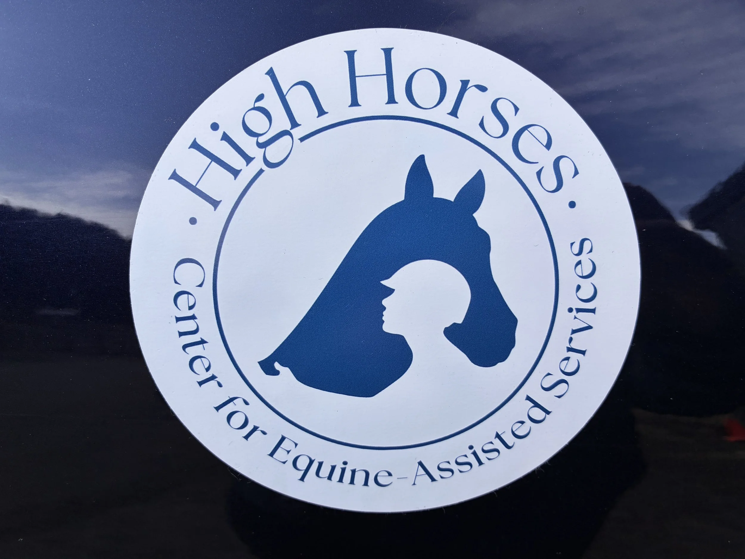 High Horses Round Magnet