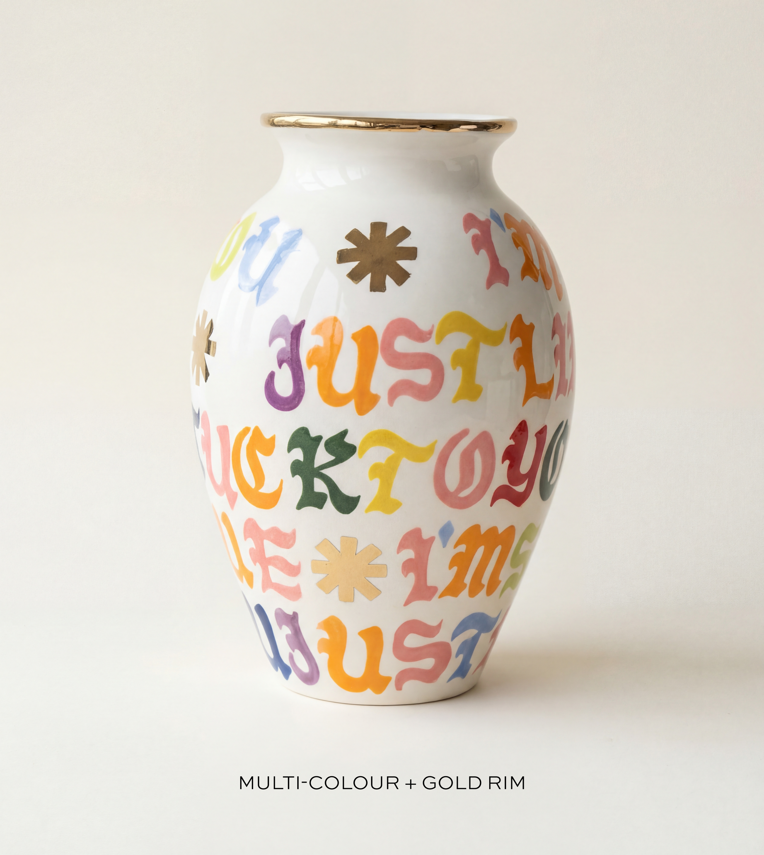 30cm Bespoke Letter Vase