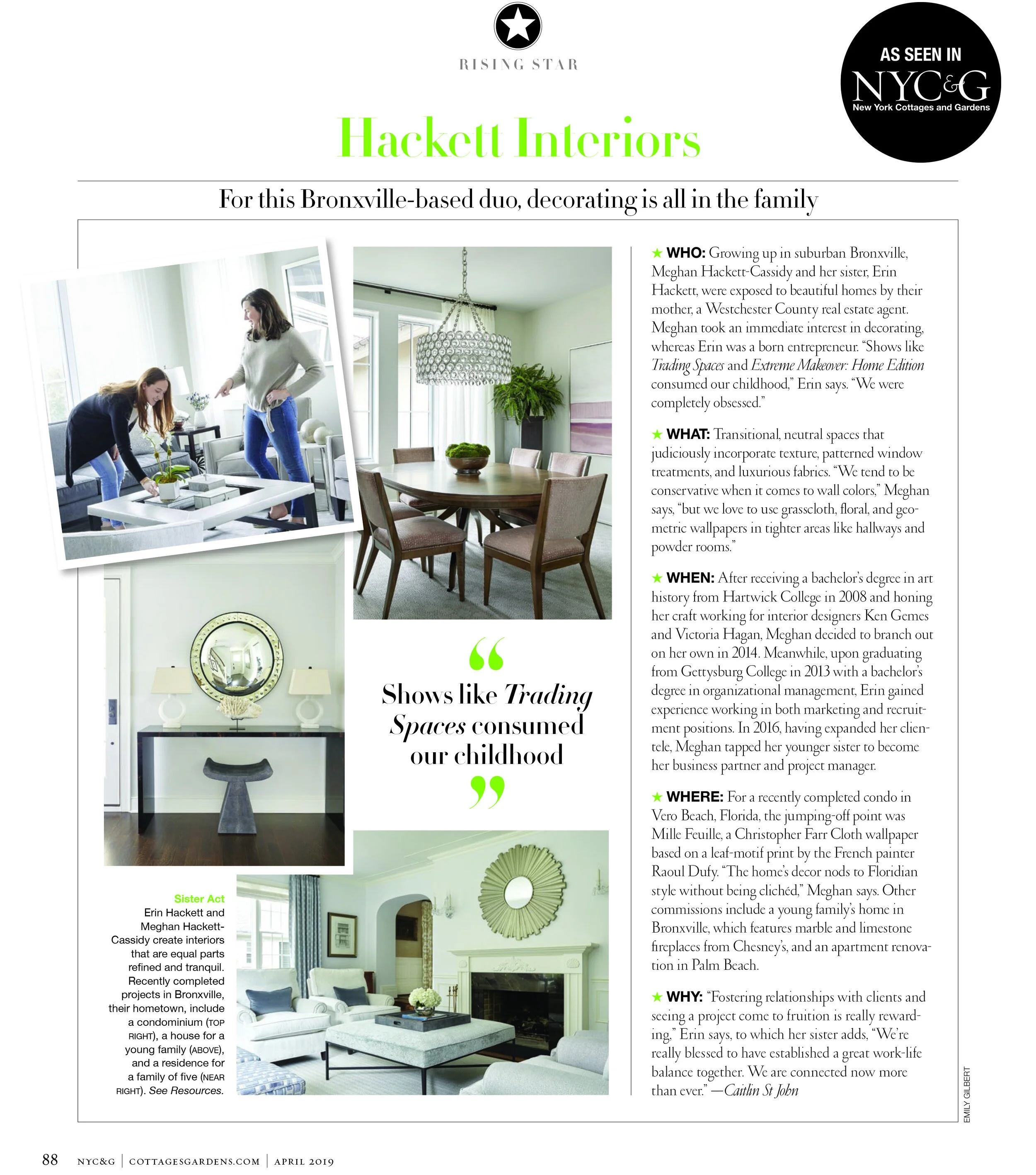 Hackett Interiors — A Design Partnership