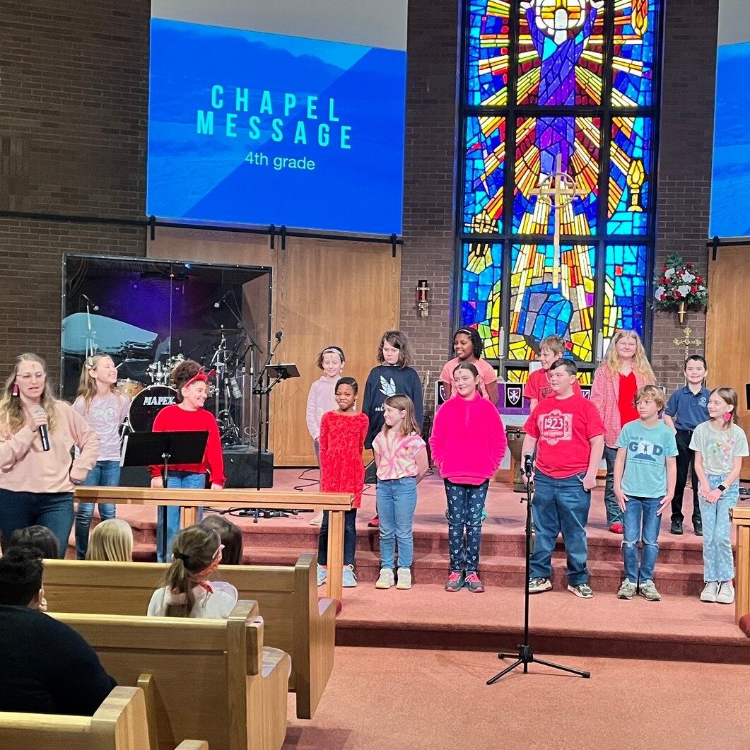 We love because He first loved us!  Celebrating Valentine's Day and Ash Wednesday with 4th grade chapel message, ashes, singing telegrams and lots of candy!  We LOVE our Falcon Family!! You should check us out!!! ChristLittleRockSchool.com