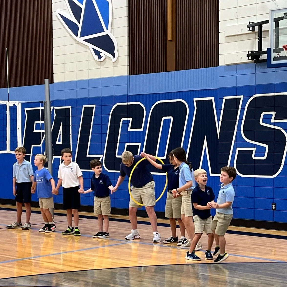 Team Building Activity in Christ Little Rock School Gym