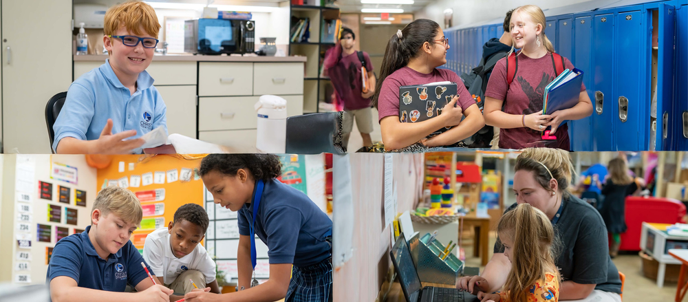 Students learning across grade levels at Christ Little Rock School serving Argenta and North Little Rock.