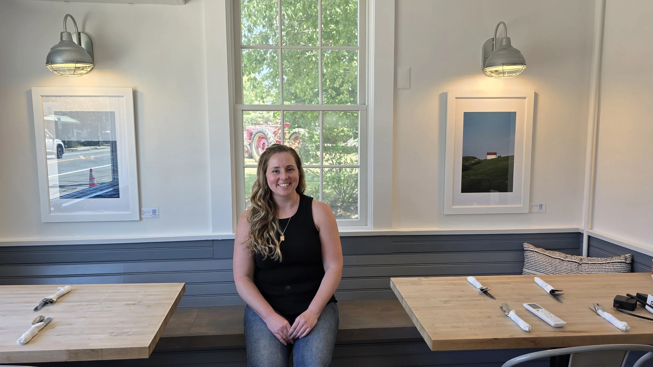5 of my prints are on display at Jamesport Main Biscuit Co. 