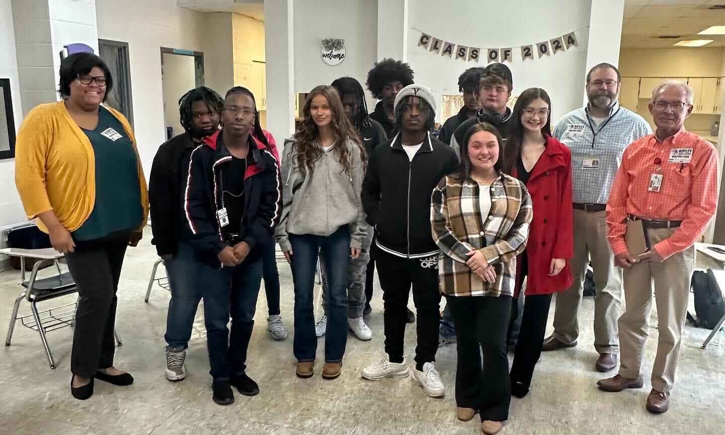 Preparation, practice, and positivity is what these students of the @ripleyhighschool JAGTN program were demonstrating as they participated in Mock Interviews with some prominent local HR Personnel: Tim York of Marvin Windows and Doors, Manika Moore 