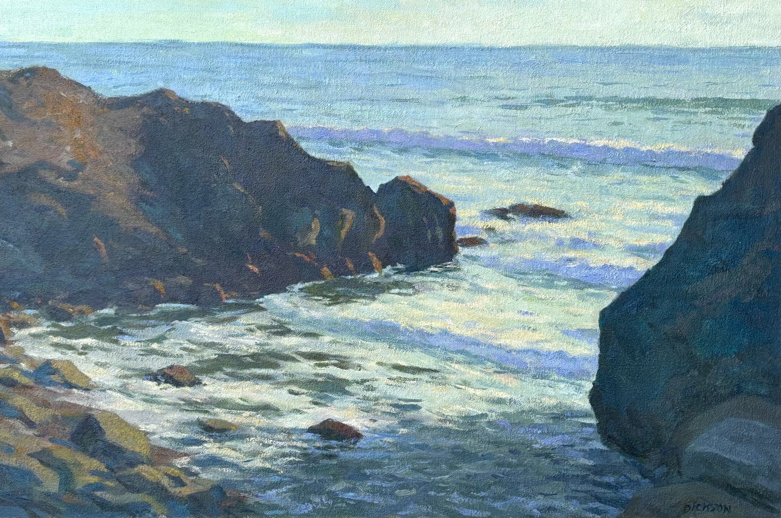 Hidden Cove, Big Sur, 15" x 22", Oil on canvas panel, Available through The Gallery Arroyo Grande