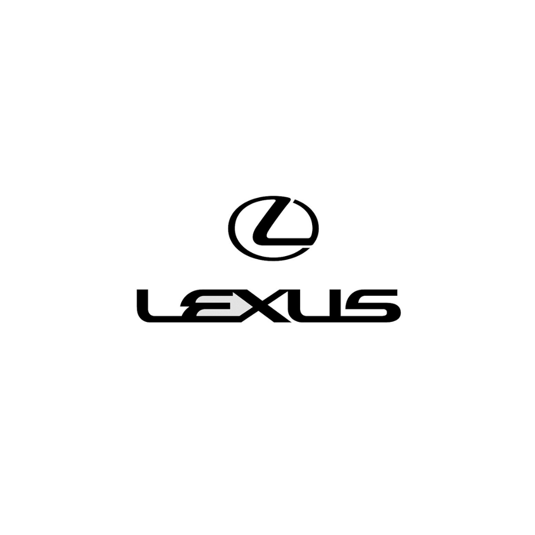Lexus logo with stylized font and emblem on a white background.