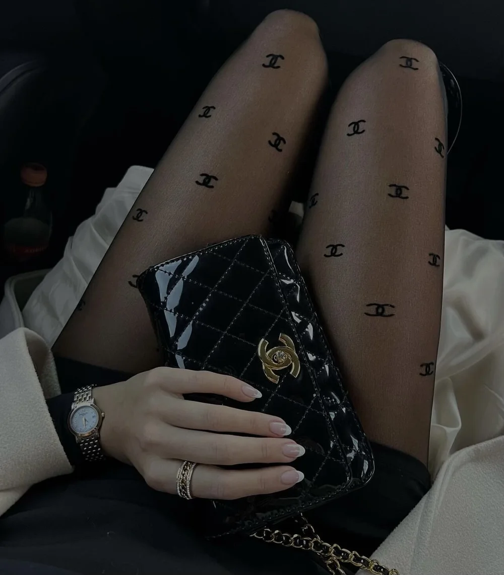 Heart Pattern Sheer Tights