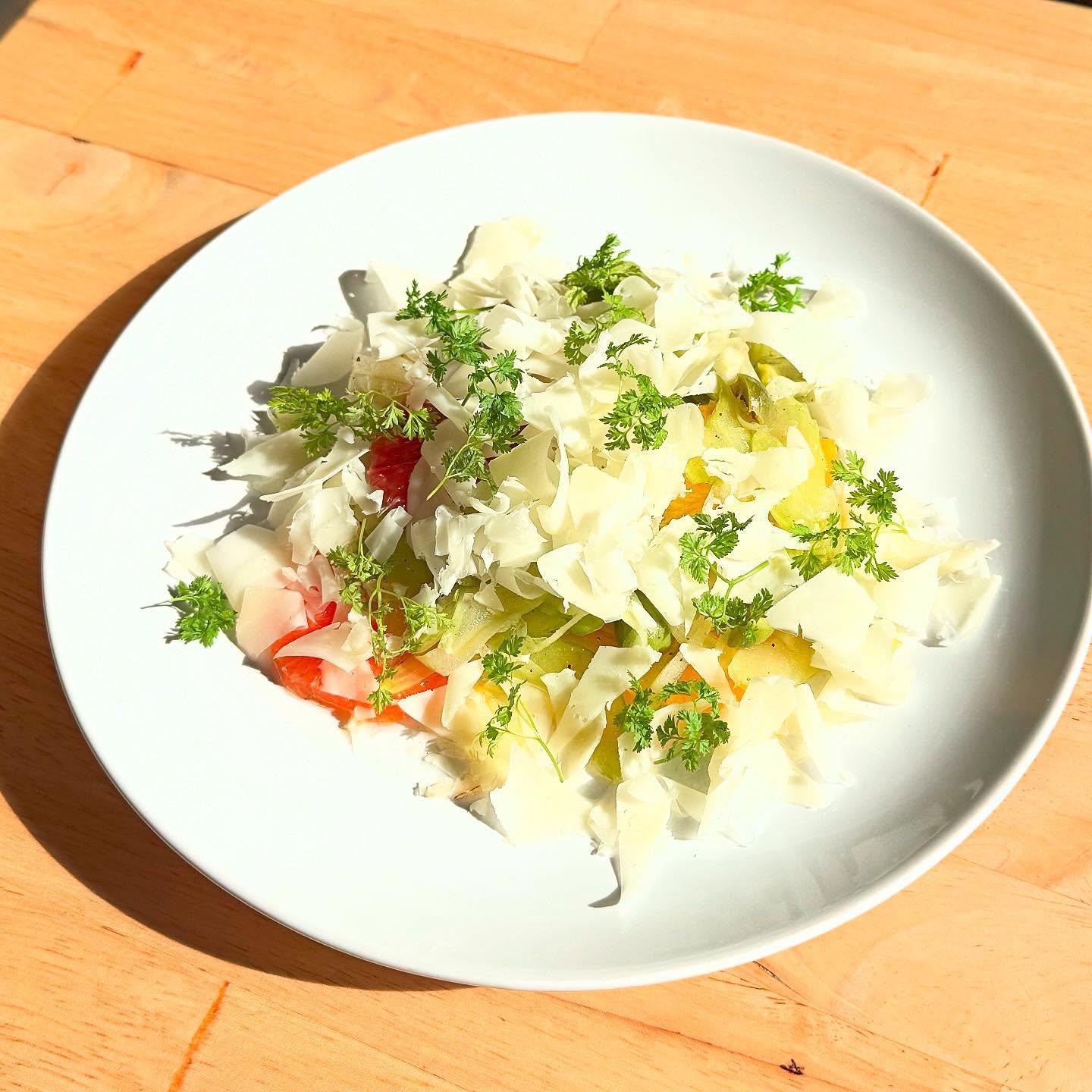 Every season is salad season, and we&rsquo;re convinced everyone should always order one. This citrus salad has been our winter MVP &ndash; a perfect mix of crunchy celery and fennel, briny Castelvetrano olives, and bright seasonal citrus, all tied t