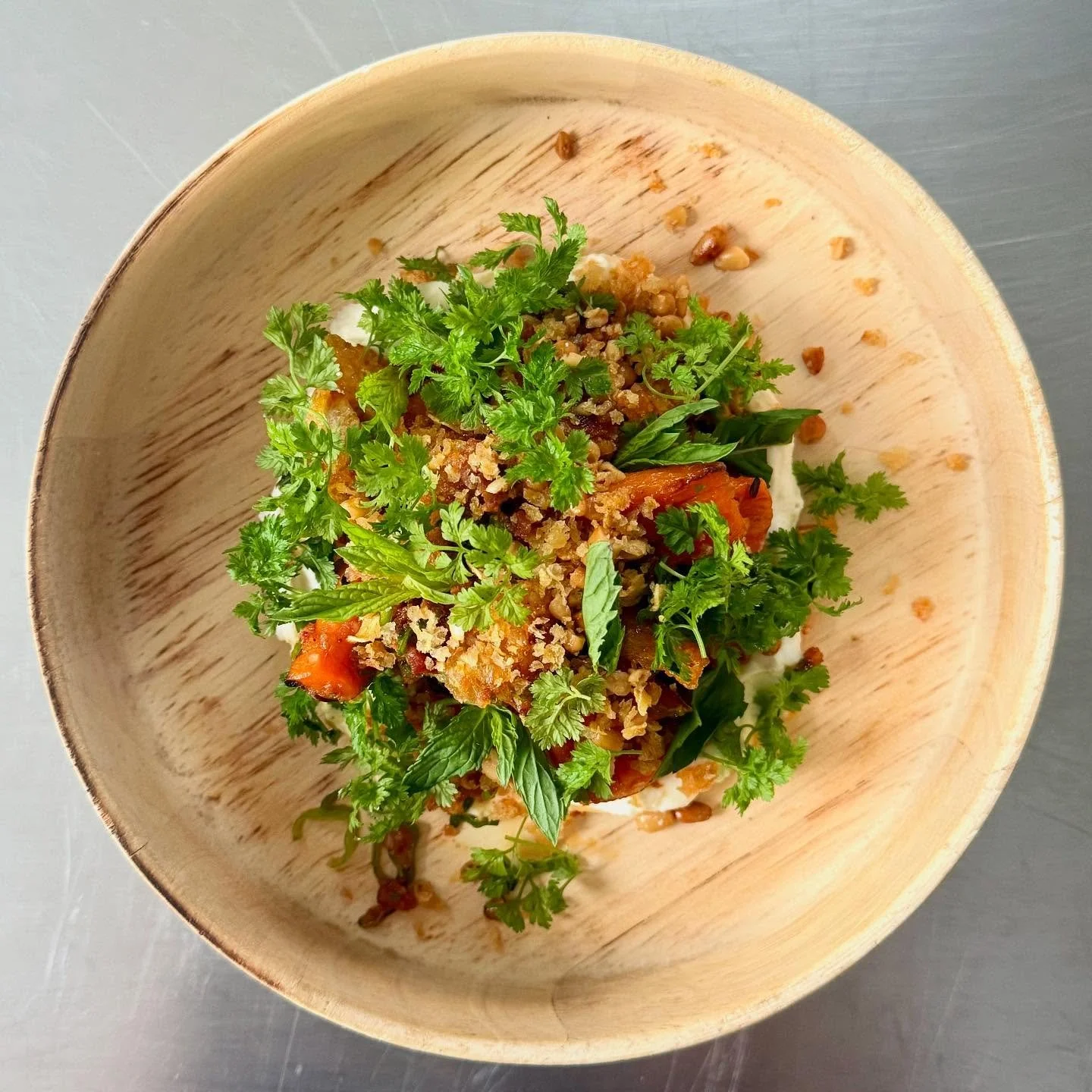 We&rsquo;ve been getting amazing produce from @downriverfarm.  You can&rsquo;t have great food without great ingredients.  Thank you Evan for all your hard work and passion. 
Roasted carrots tossed in a lemon thyme and honey vinaigrette , whipped  ri