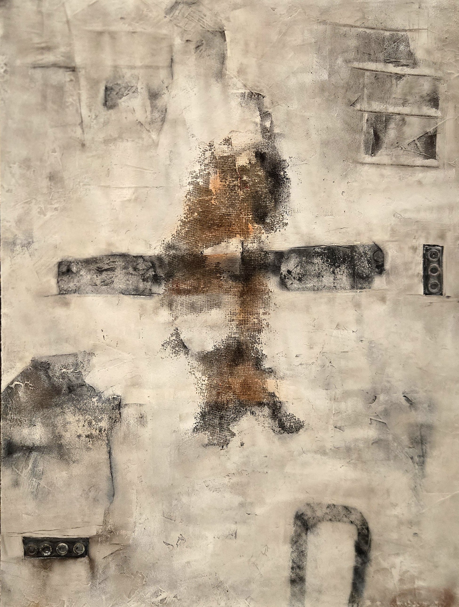 "ABOVE THE CLOUDS" 36" X 48" MIXED MEDIA ON CANVAS