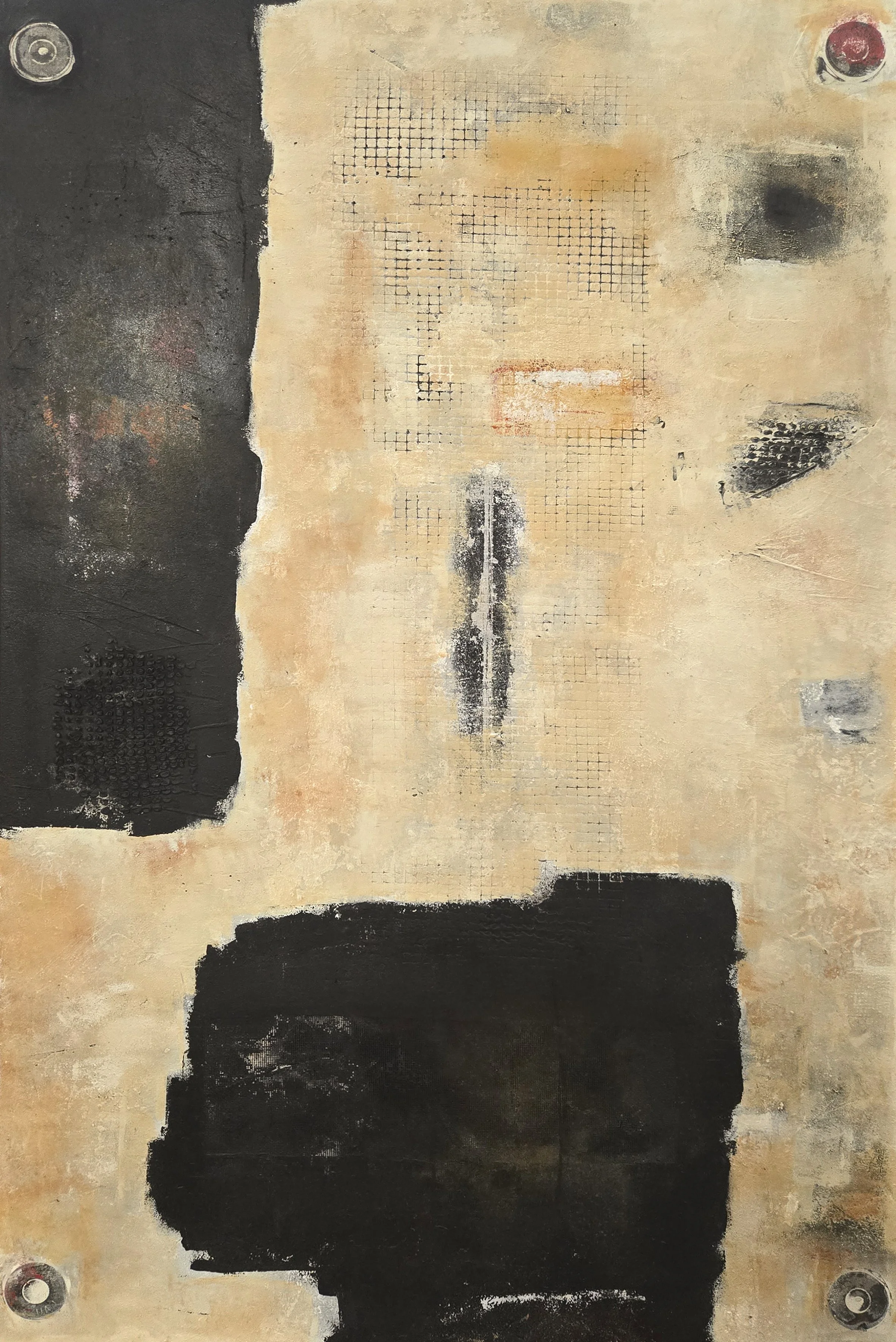 "A QUIET PLACE" 30" X 40" MIXED MEDIA ON CANVAS.