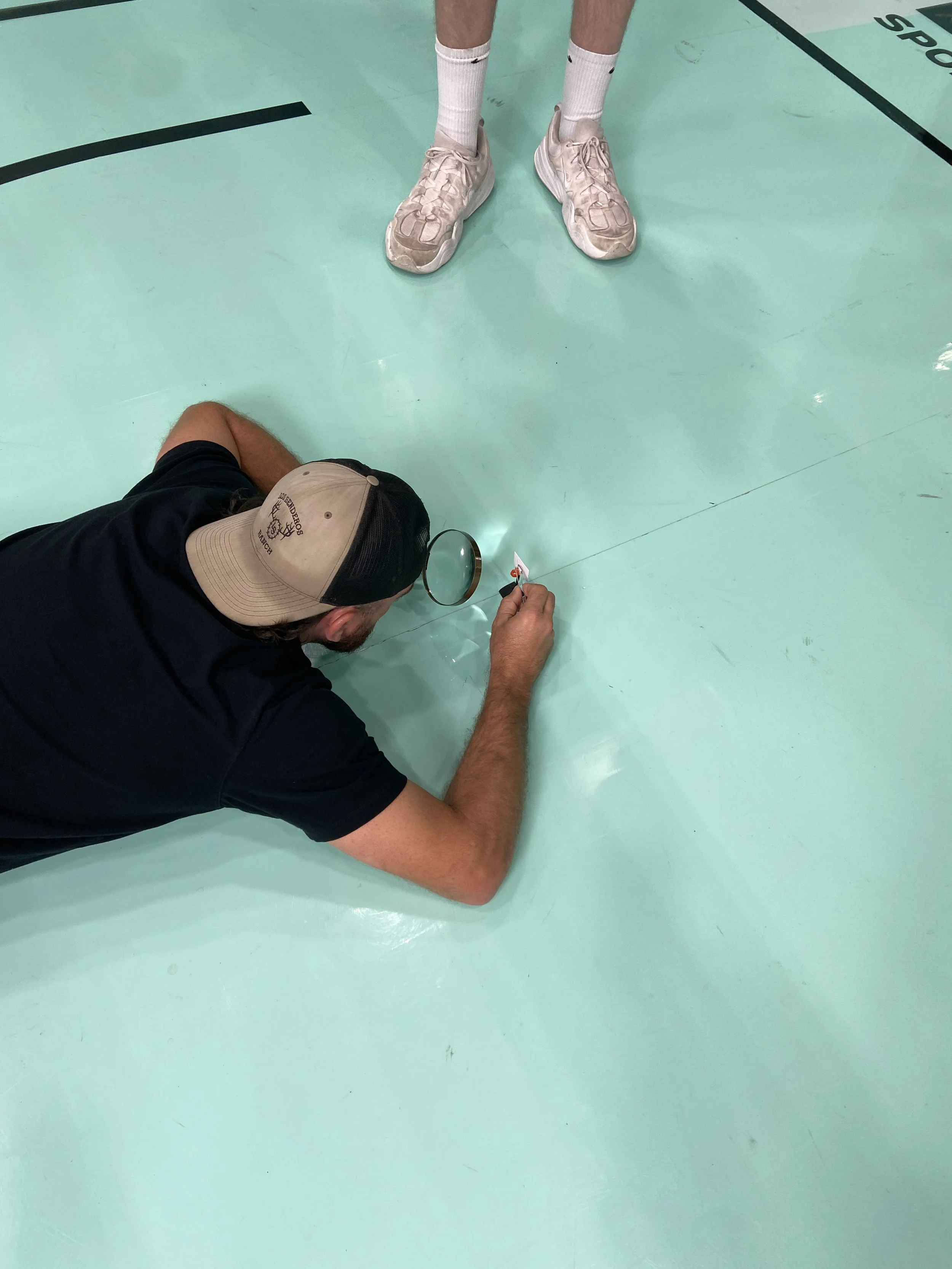 Darcy built the tiniest basketball hoop for Tyler Toney to shoot the "World's Smallest Dunk"