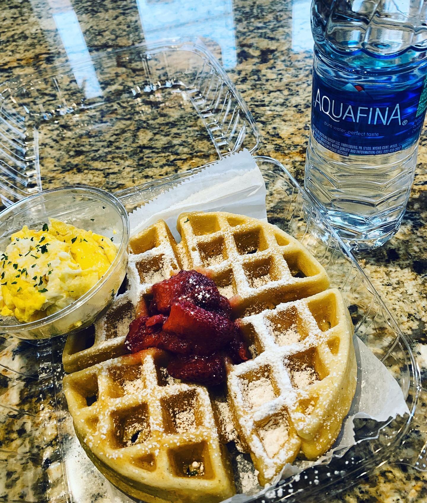 Don&rsquo;t miss out on breakfast or brunch. - Large Belgian waffle, 2 egg saufle, and a drink. Yes you can substitute. Call us. We&rsquo;ll have it bagged ready for curbside pickup. #RochesterCafe #1872Cafe
