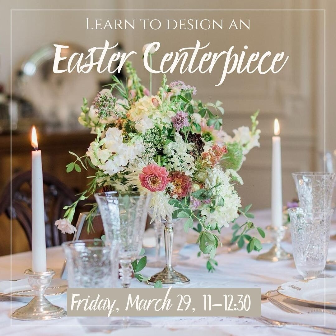 We&rsquo;d love to have you join us for one of 2 design workshops next week, just in time to grace your Easter table. You&rsquo;ll walk away with a gorgeous centerpiece, AND design principles you can use over and over. 

One workshop is here on Woodm