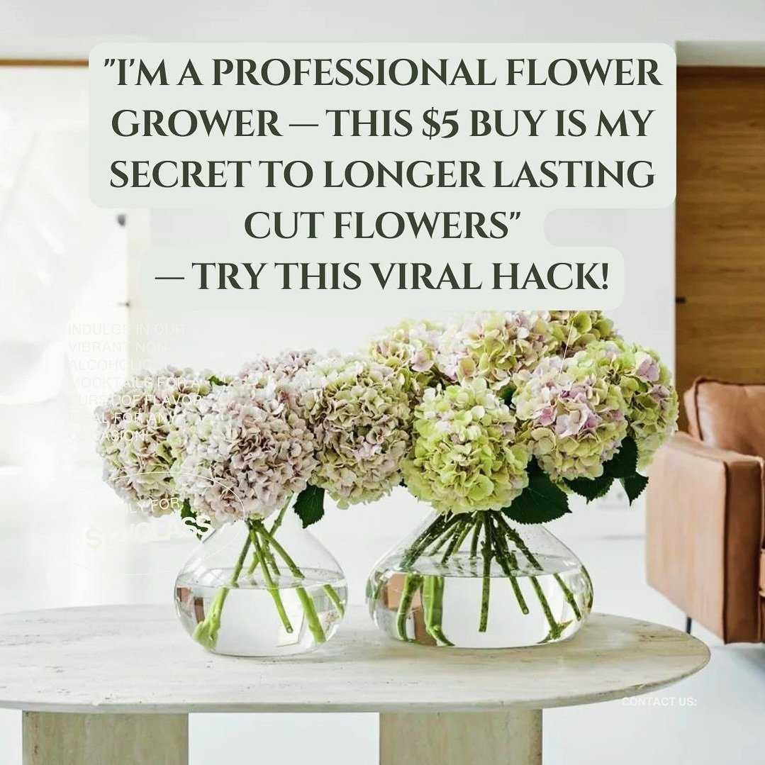 Thanks to @livingetcofficial &amp; @hughmetcalf for asking me to weigh in on one of my most often used (&amp; successful) tips of the trade. There&rsquo;s a reason it&rsquo;s viral- it&rsquo;s magic! ✨

And, I don&rsquo;t save it just for hydrangeas.