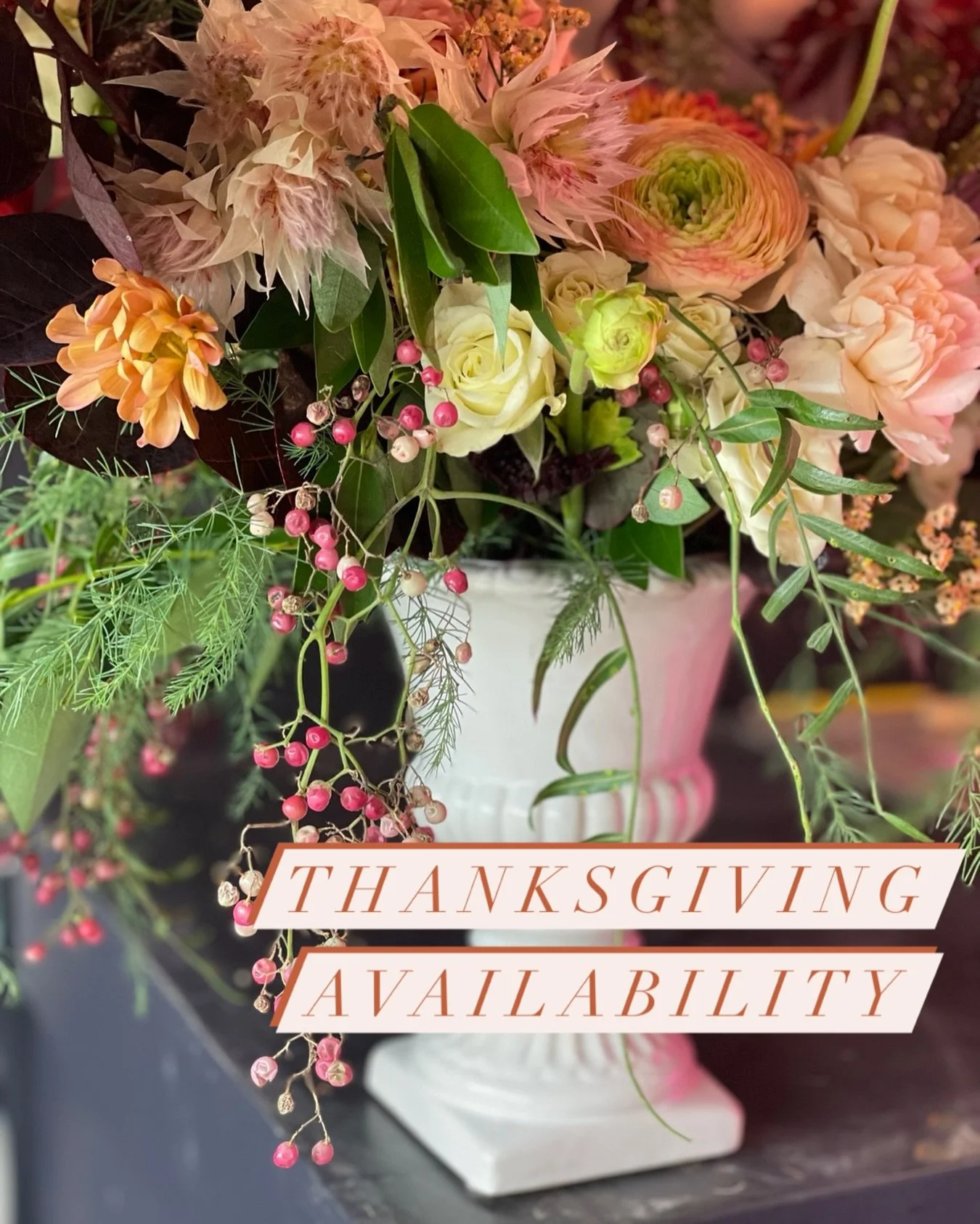 I have room for 2-3 more Thanksgiving orders (for pick up Wednesday). Not on website- please message me to order 🦃