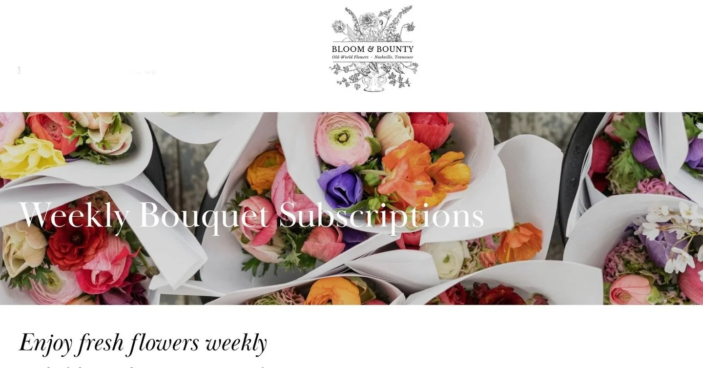 Have a Nashville-dwelling flower lover in your life? 

May I suggest one of our heirloom floral subscriptions, featuring some of the most beautiful, fragrant, full of life and hard to find varieties around. Think wandering through your grandmother&rs