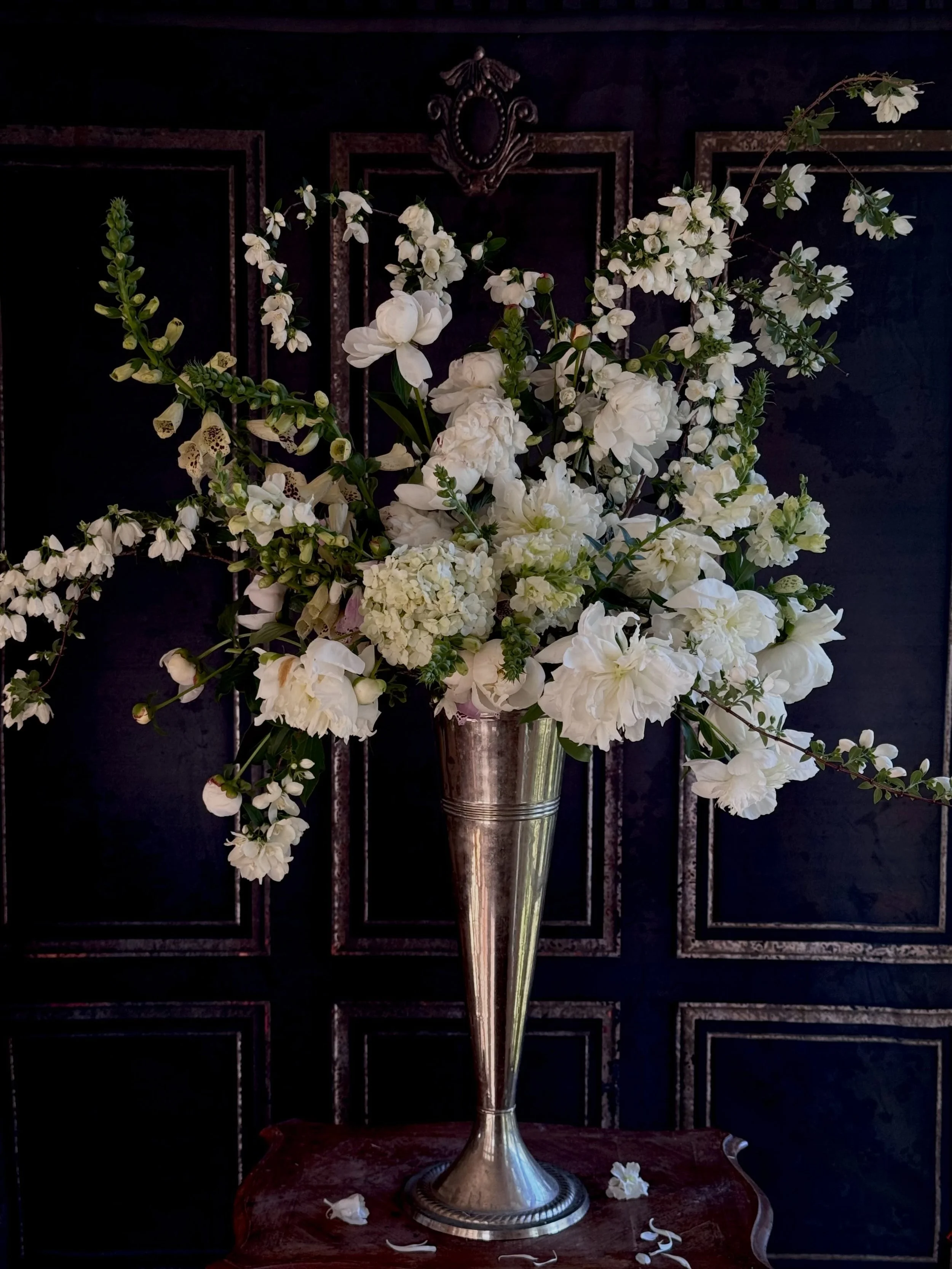 Leftovers from Mother&rsquo;s Day arrangements which were entirely garden grown here at home. 

Some of this I&rsquo;ve been holding in the cooler trying to nurse it to this weekend (the viburnum &lsquo;chinese snowball&rsquo; and philadelphus &lsquo