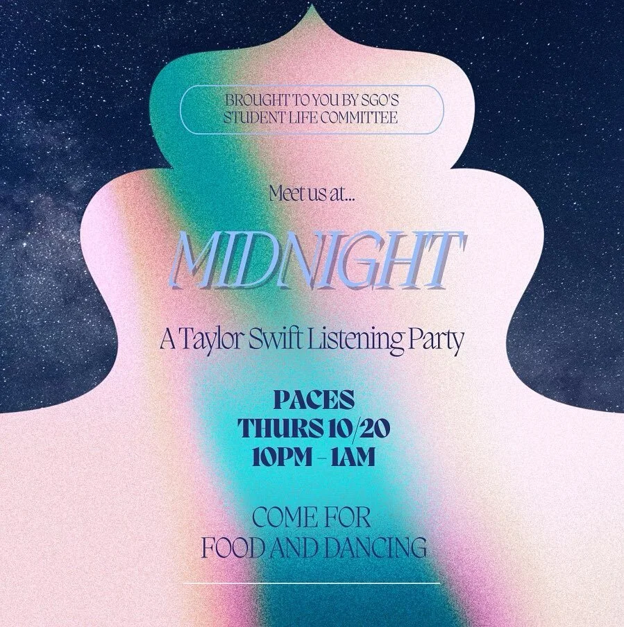 Calling all Swatties!! Meet us at&hellip; MIDNIGHT, a Taylor Swift listening party THIS Thursday, 10/20 from 10pm-1am. Join us for food, dancing and great music 🤍