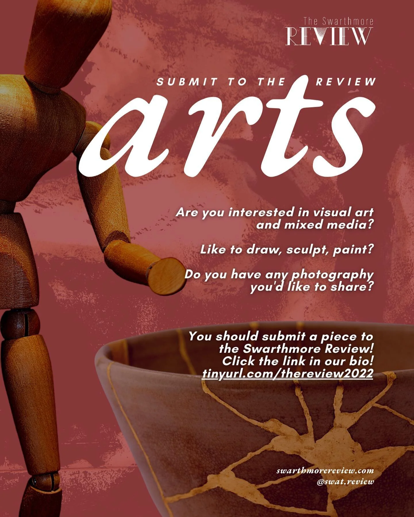 The Review is looking for Arts pieces! Click the link in our bio to submit!!