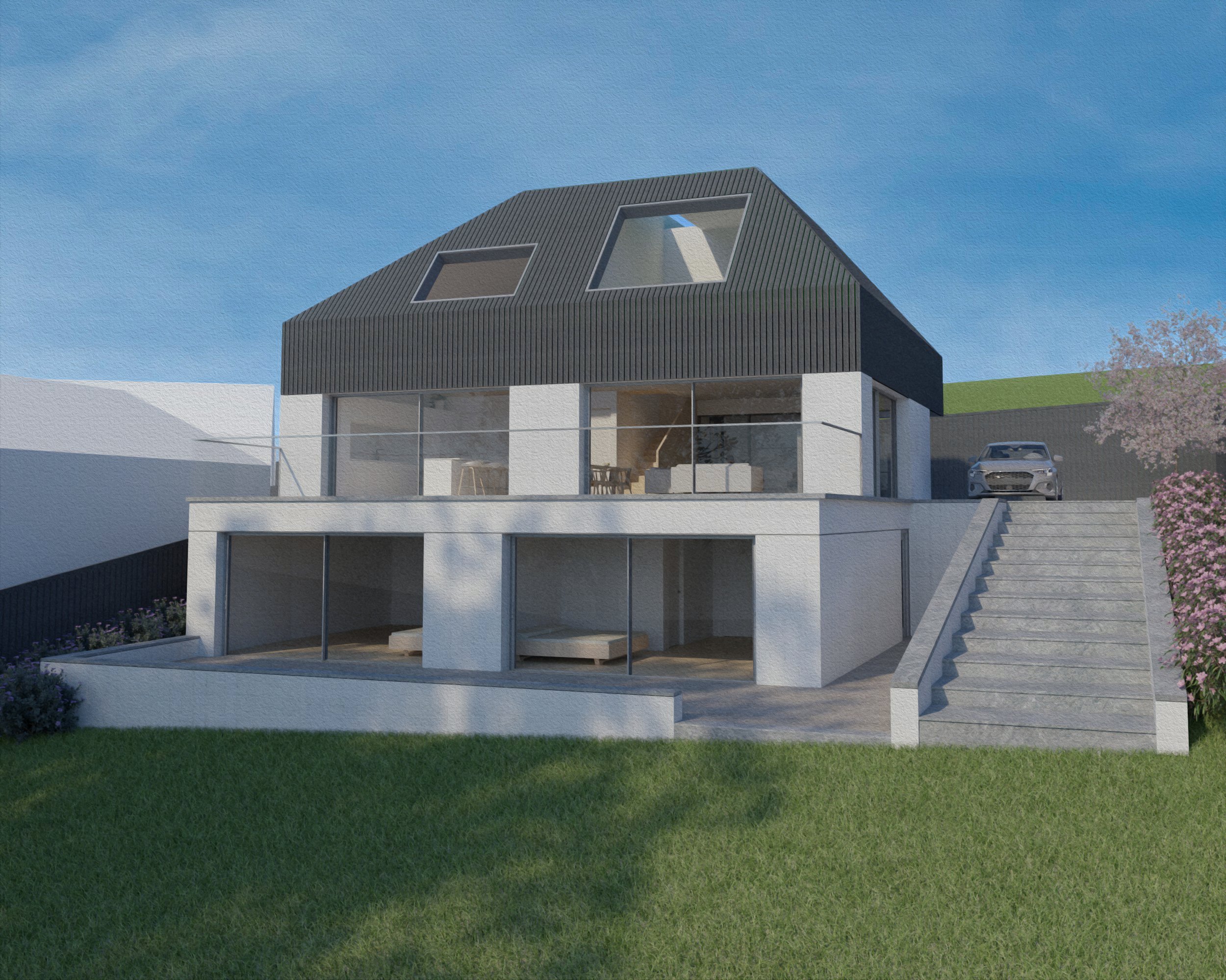 A Gain Design project - An initial feasibility study for a low energy new build house on the Cornish north coast