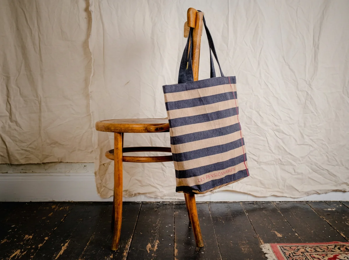 Navy and cream Striped Tote Bag- €33.60