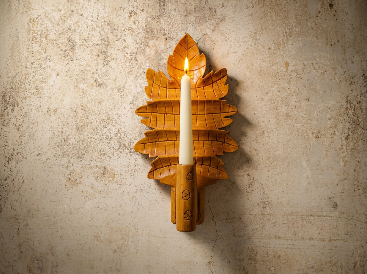 A pair of 20th century Swedish wooden sconces - €135.00