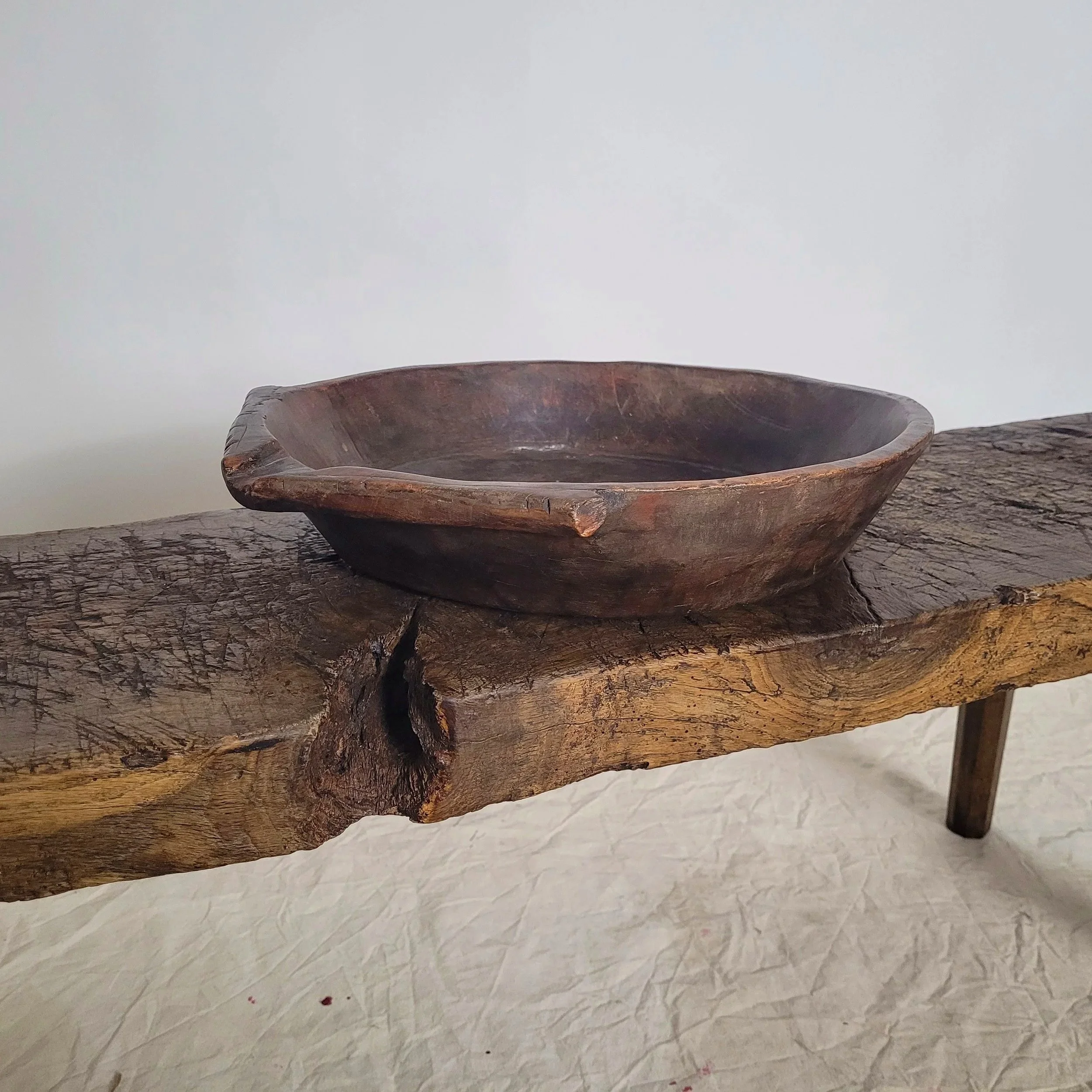 19th century irish vernacular wooden bowl - €265.00