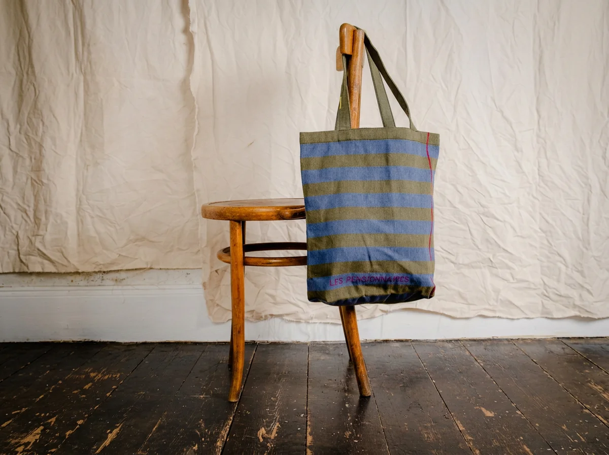 Green and Blue Striped Tote Bag - €33.60