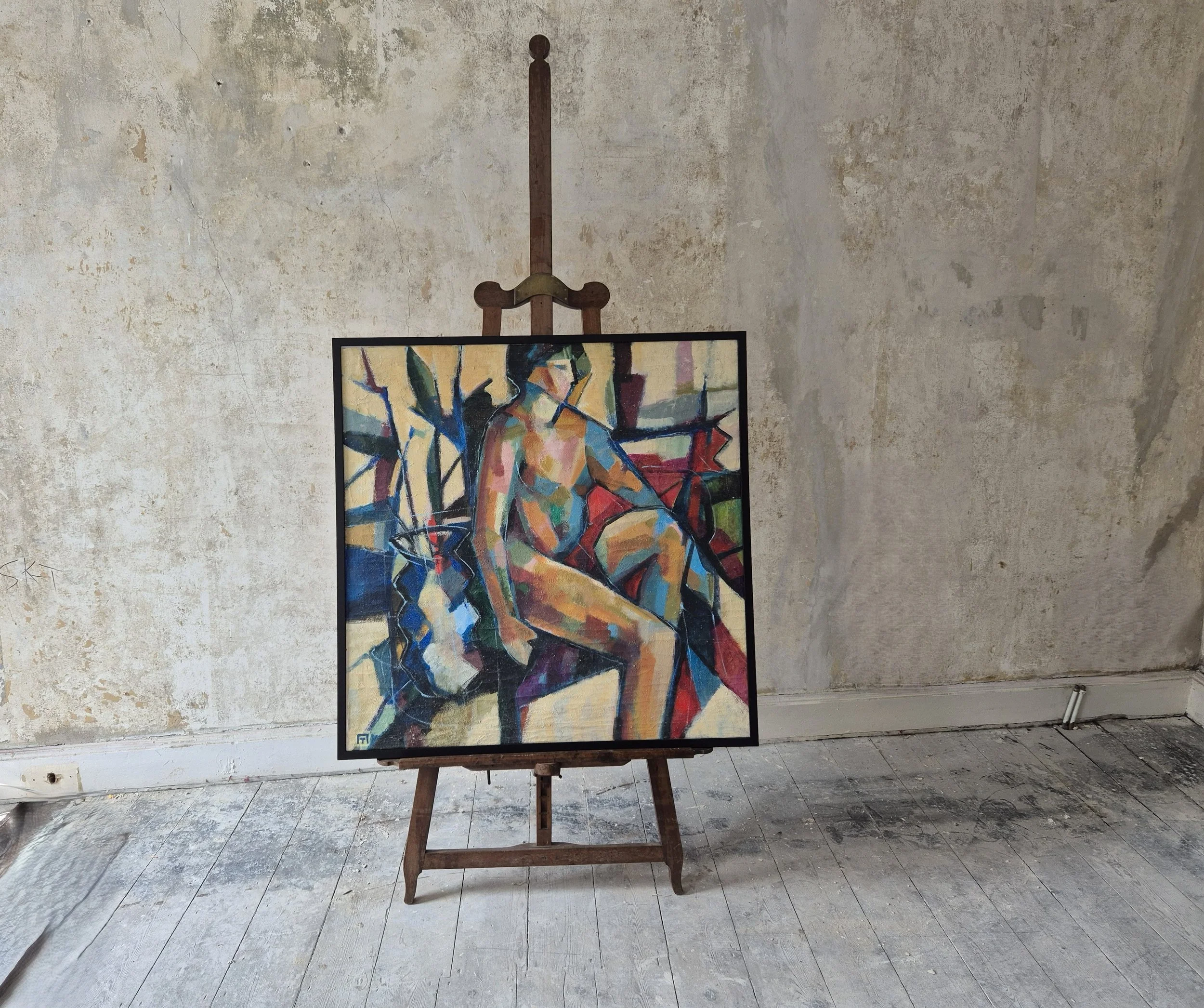 late 20th century oil on canvas of a woman - €1,950.00