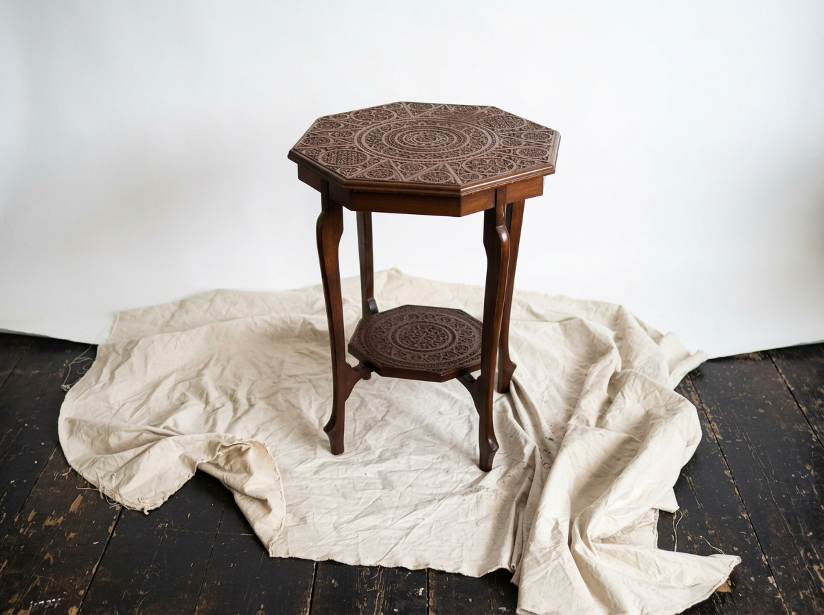 Edwardian Carved Walnut Occasional Table - €225.00