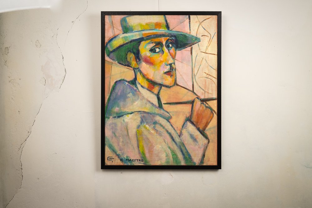 late 20th century canvas titled " Il Maestro" - €950.00