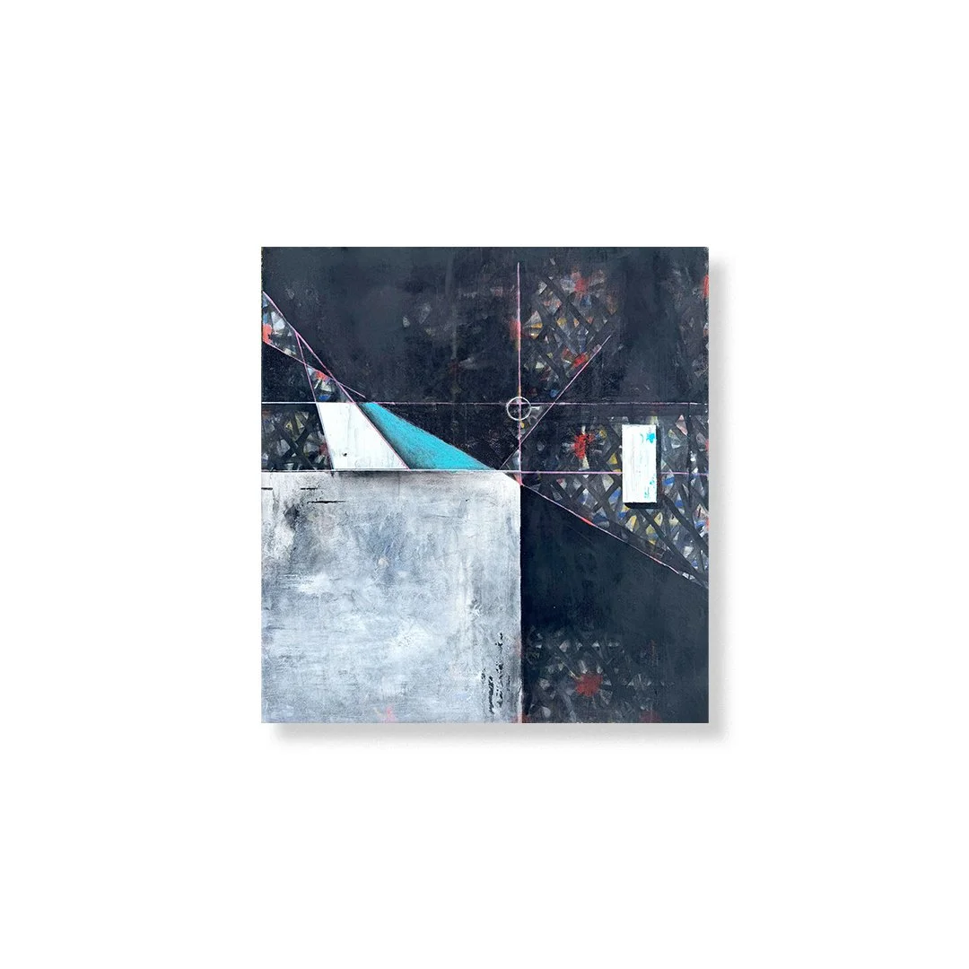 UNDERLYING MATHEMATICS - mixed media on canvas - 25.75in x 28in