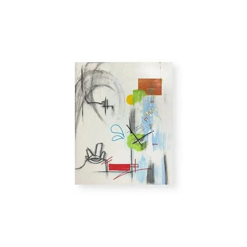 GEORGIA ABSTRACT - acrylic paint and charcoal on 16x20 canvas