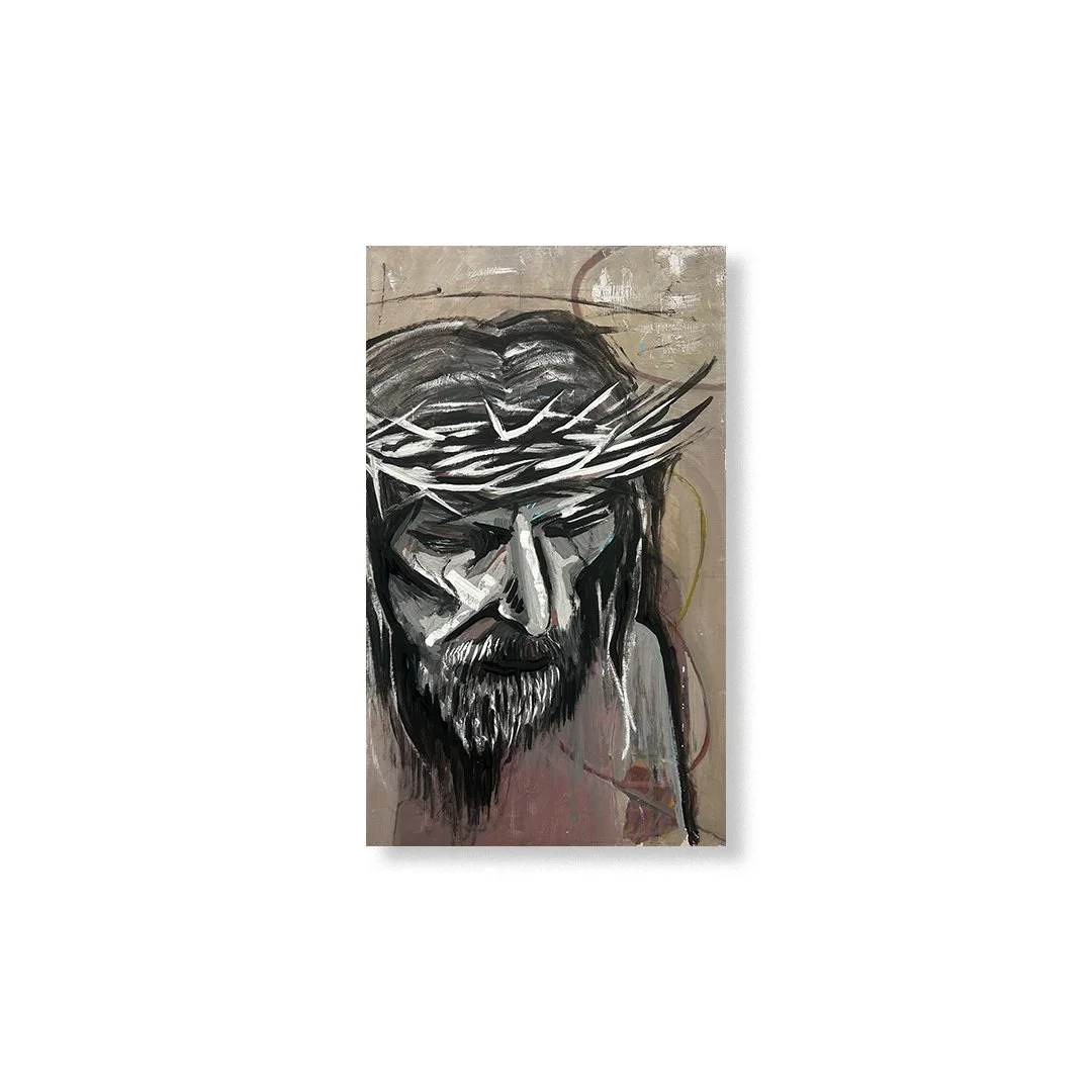 JESUS CHRIST - acrylic on board canvas