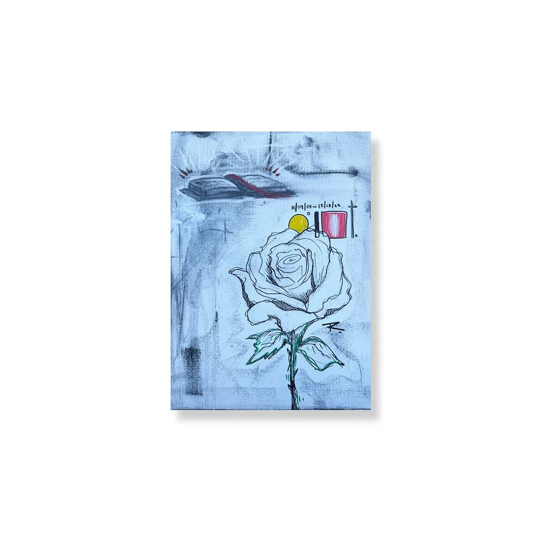 ROSIE- mixed media on canvas- 11x18
