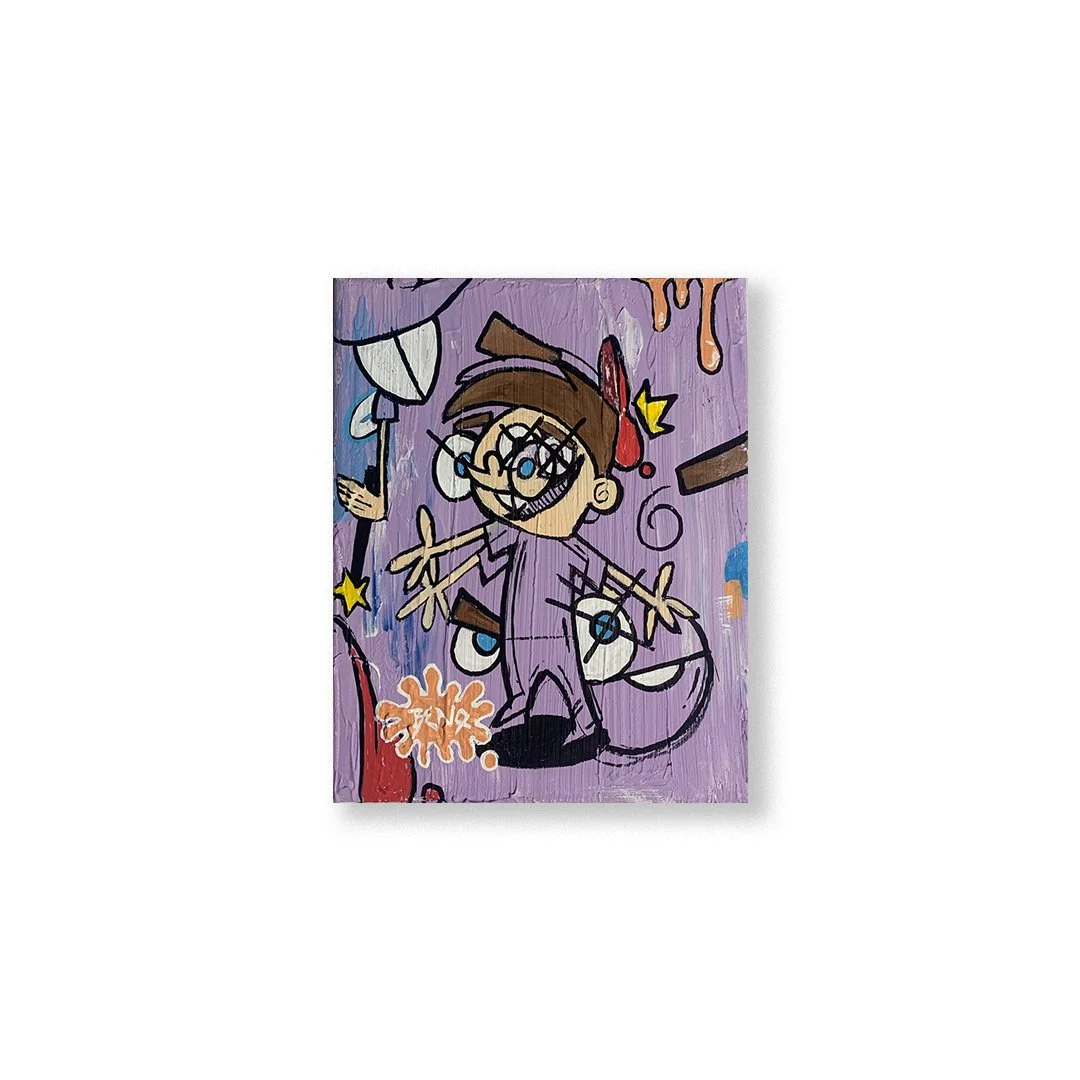 TIMMY TURNER- acrylic on 8x10 canvas