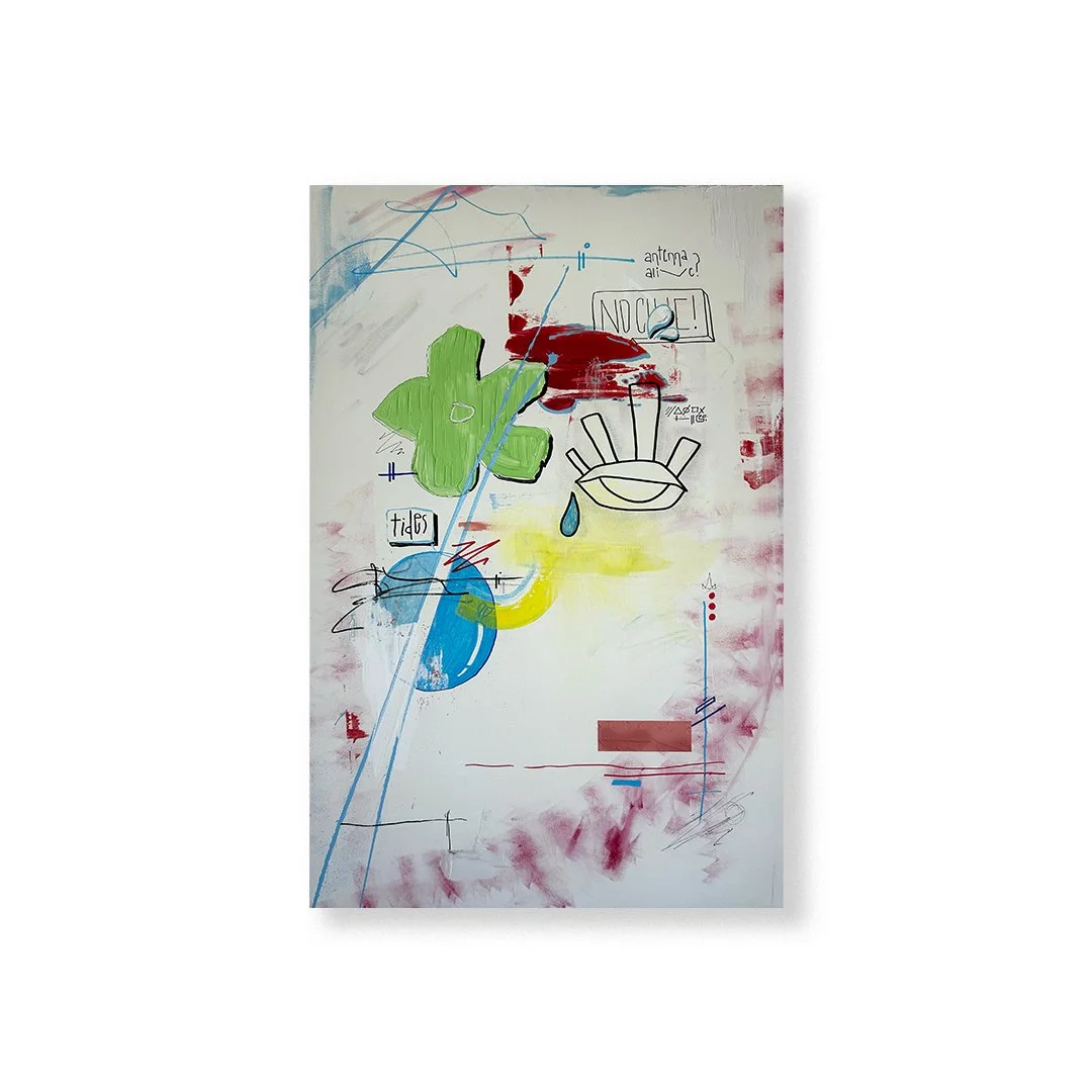 TIDES CUSTOM - Mixed Media on 2ft x 3ft canvas