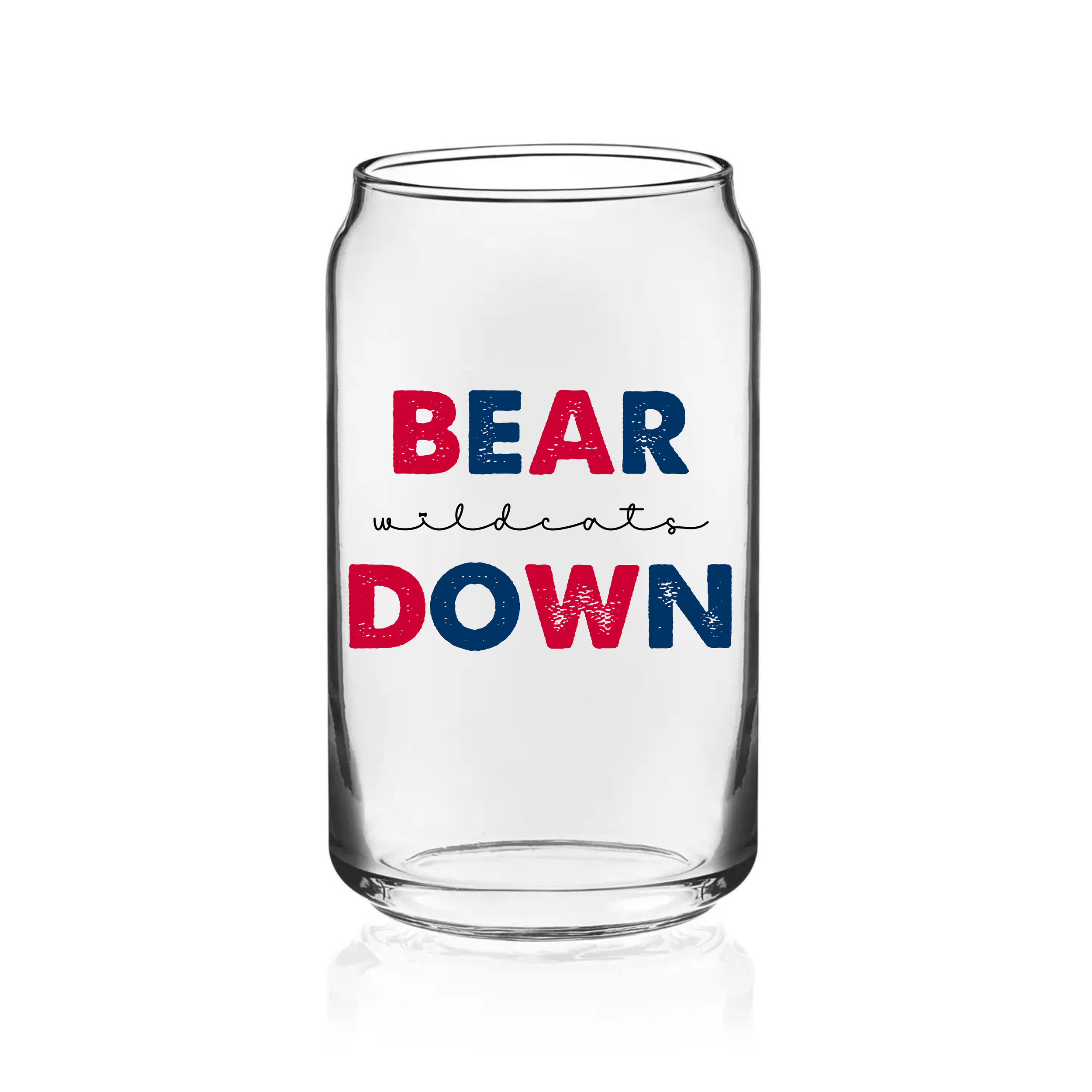 Bear Down Libbey Glass Cup